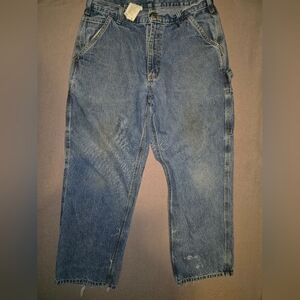 Carhartt B13 DPS Dark Pre-Washed Loose Fit Washed Logger Jeans 34x30